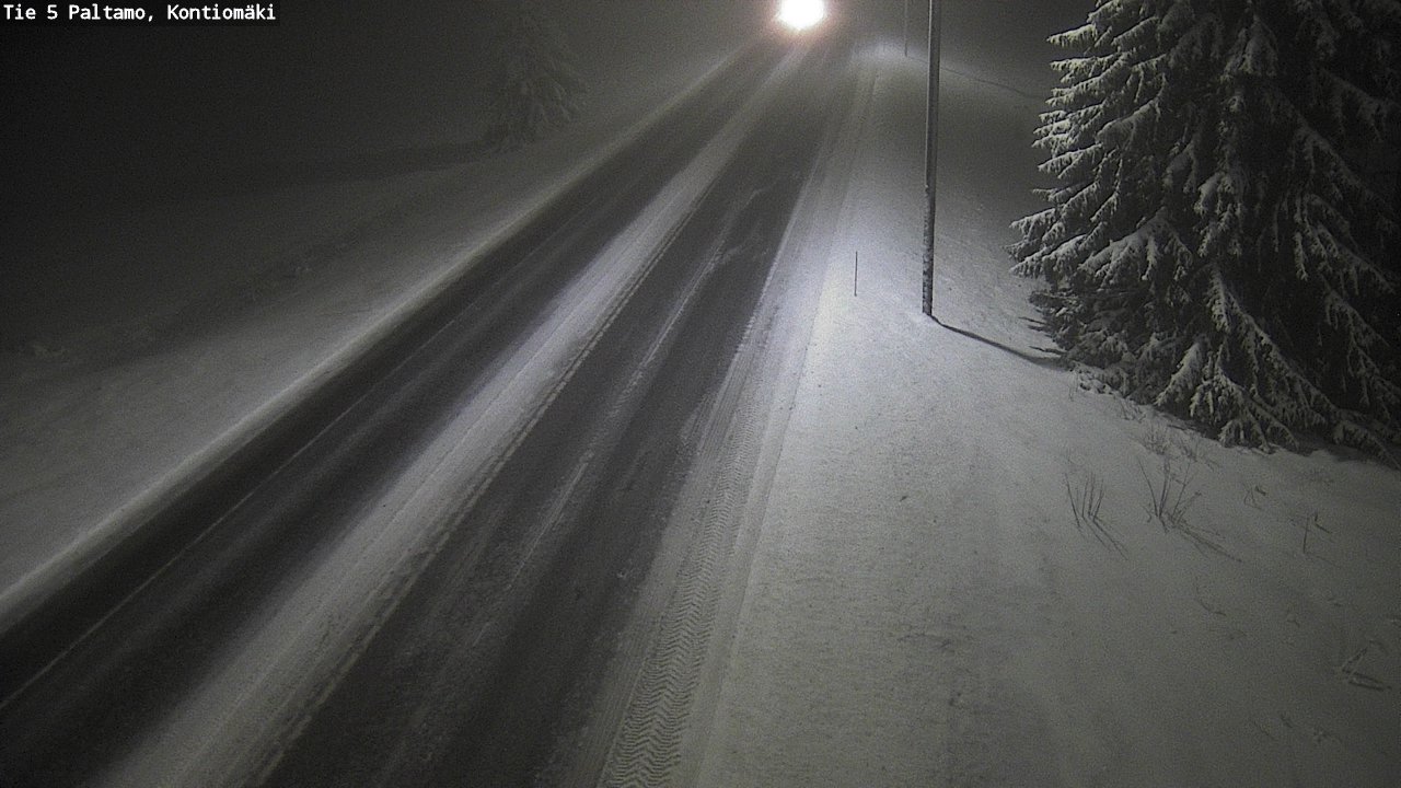 Weather Camera Image Road 5 Paltamo, Kontiomäki, Paltamo, Kainuu