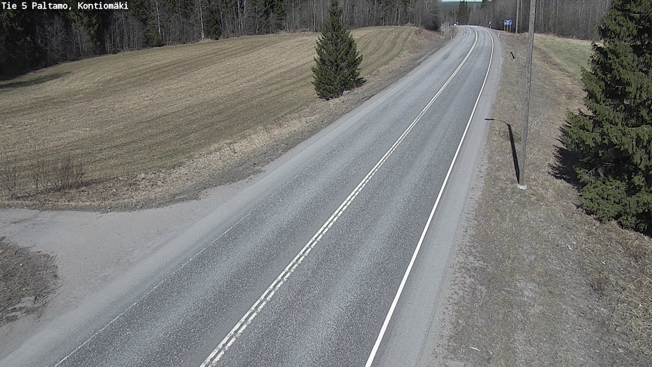 Weather Camera Image Road 5 Paltamo, Kontiomäki, Paltamo, Kainuu
