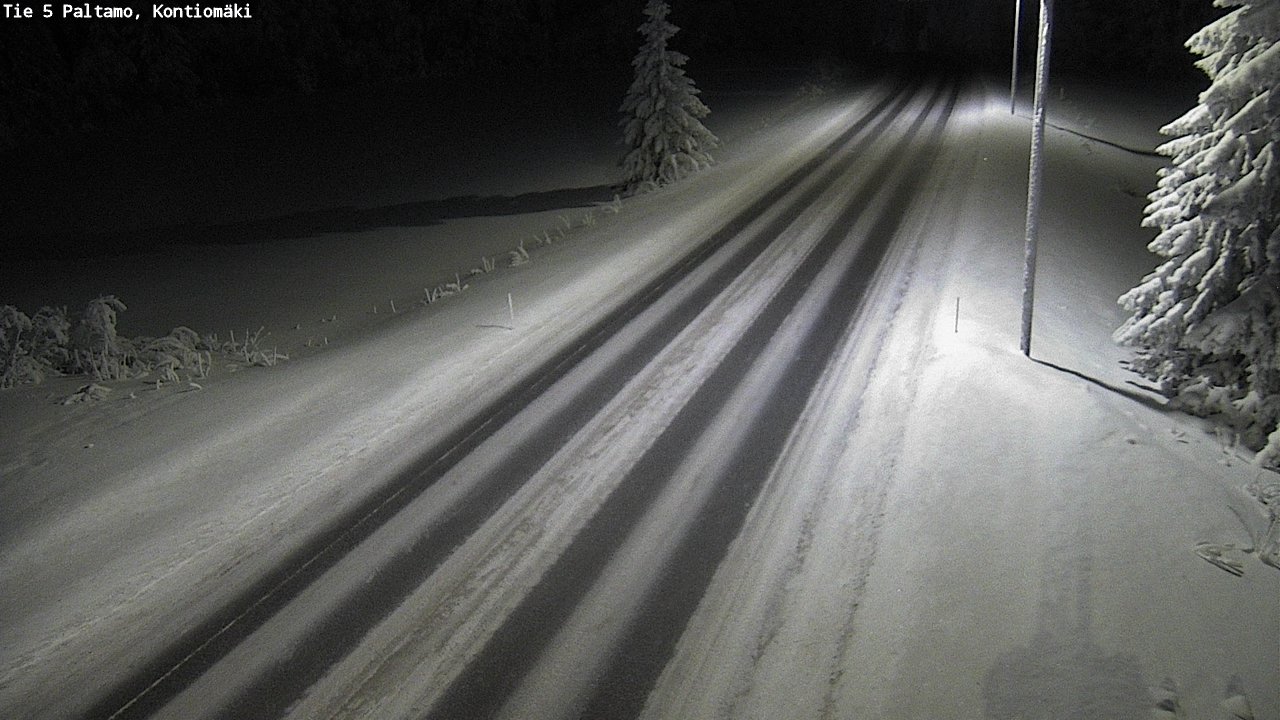 Weather Camera Image Väg 5 Paltamo, Kontiomäki, Paltamo, Kainuu