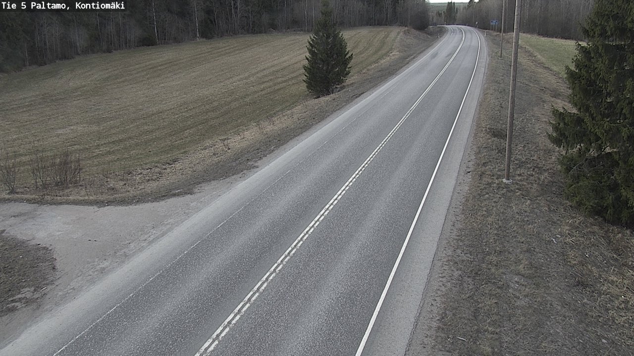 Weather Camera Image Road 5 Paltamo, Kontiomäki, Paltamo, Kainuu