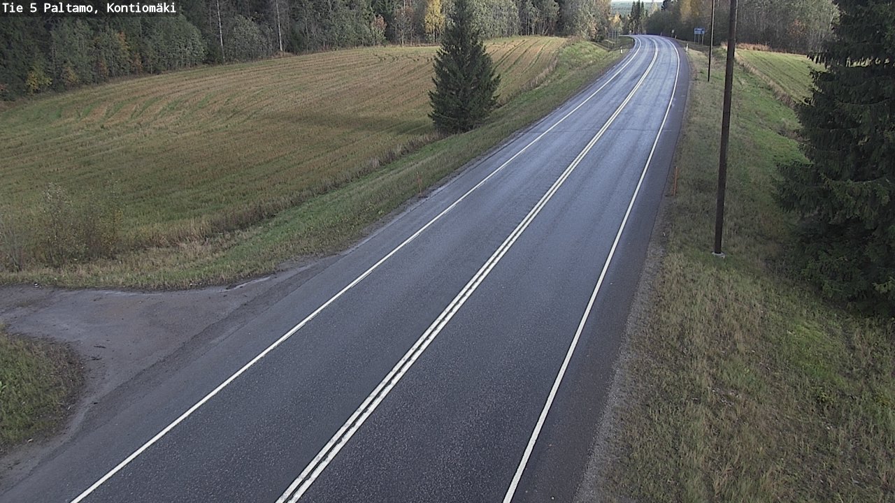 Weather Camera Image Road 5 Paltamo, Kontiomäki, Paltamo, Kainuu