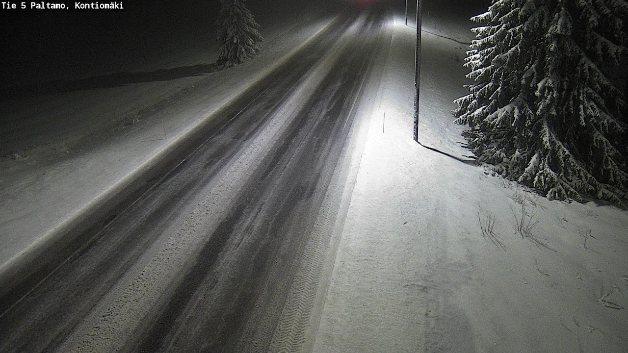 Weather Camera Image Road 5 Paltamo, Kontiomäki, Paltamo, Kainuu