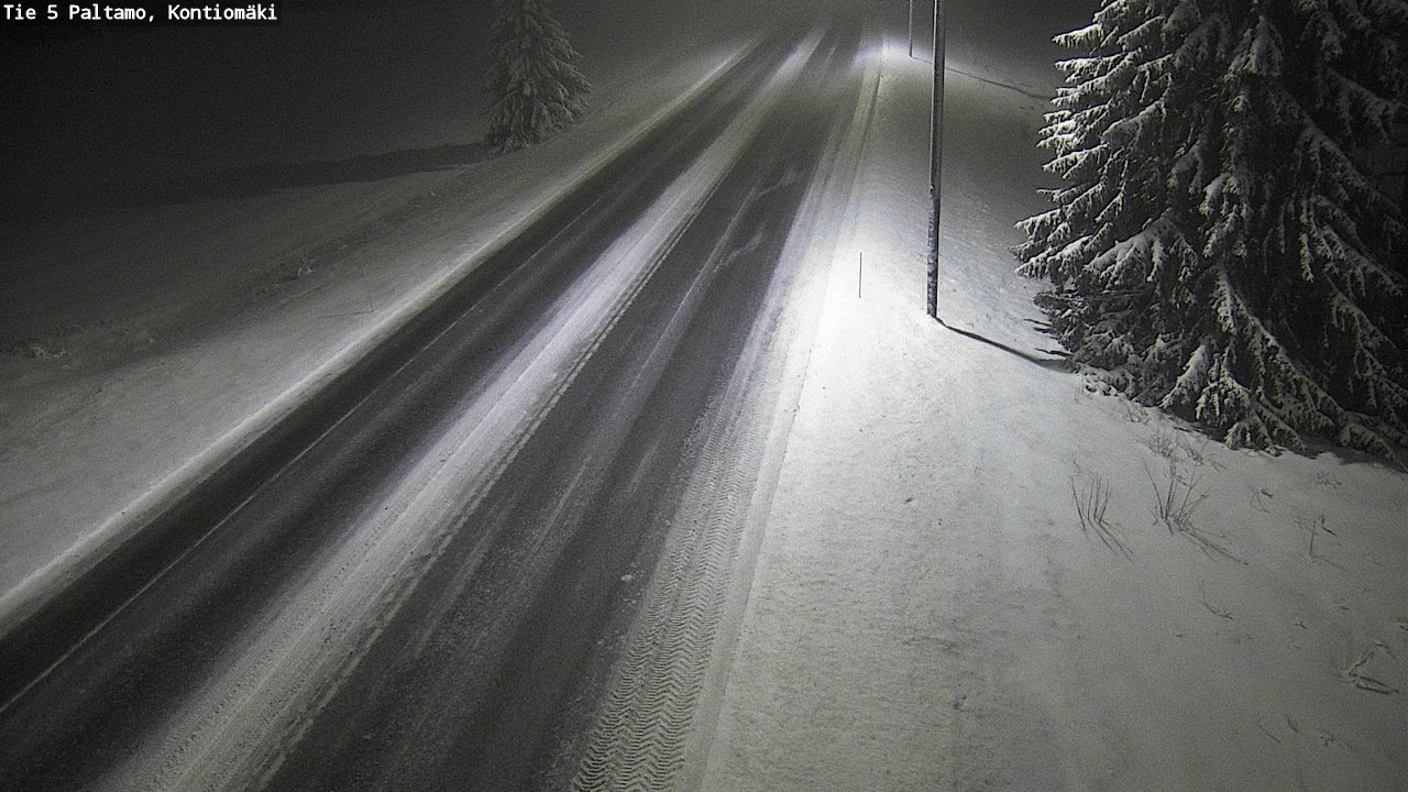 Weather Camera Image Road 5 Paltamo, Kontiomäki, Paltamo, Kainuu