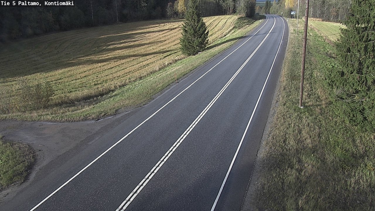 Weather Camera Image Road 5 Paltamo, Kontiomäki, Paltamo, Kainuu