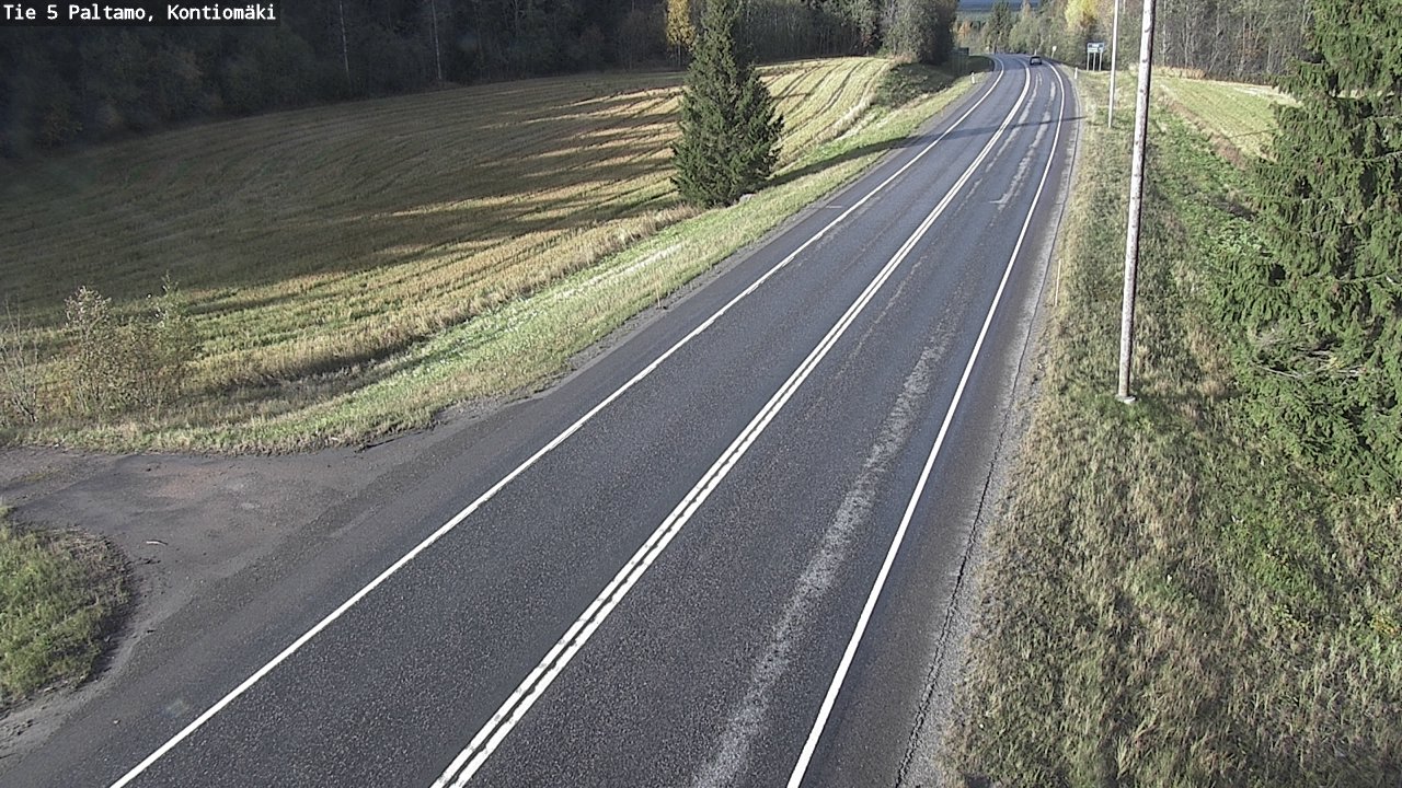 Weather Camera Image Road 5 Paltamo, Kontiomäki, Paltamo, Kainuu