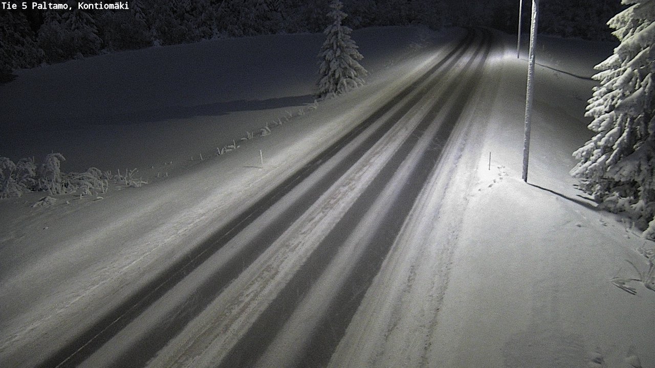 Weather Camera Image Väg 5 Paltamo, Kontiomäki, Paltamo, Kainuu