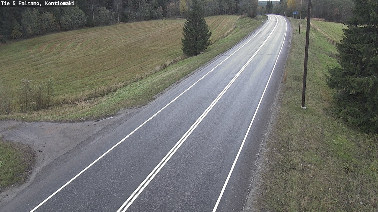 Weather Camera Image Road 5 Paltamo, Kontiomäki, Paltamo, Kainuu