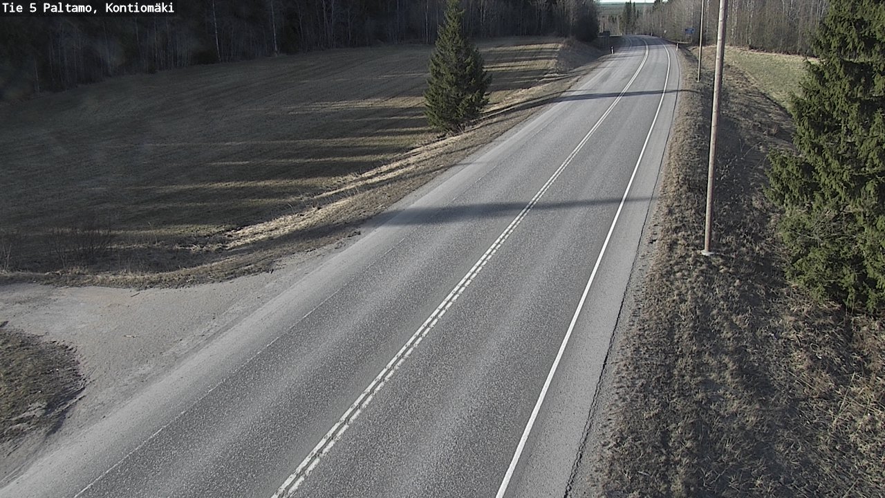 Weather Camera Image Road 5 Paltamo, Kontiomäki, Paltamo, Kainuu
