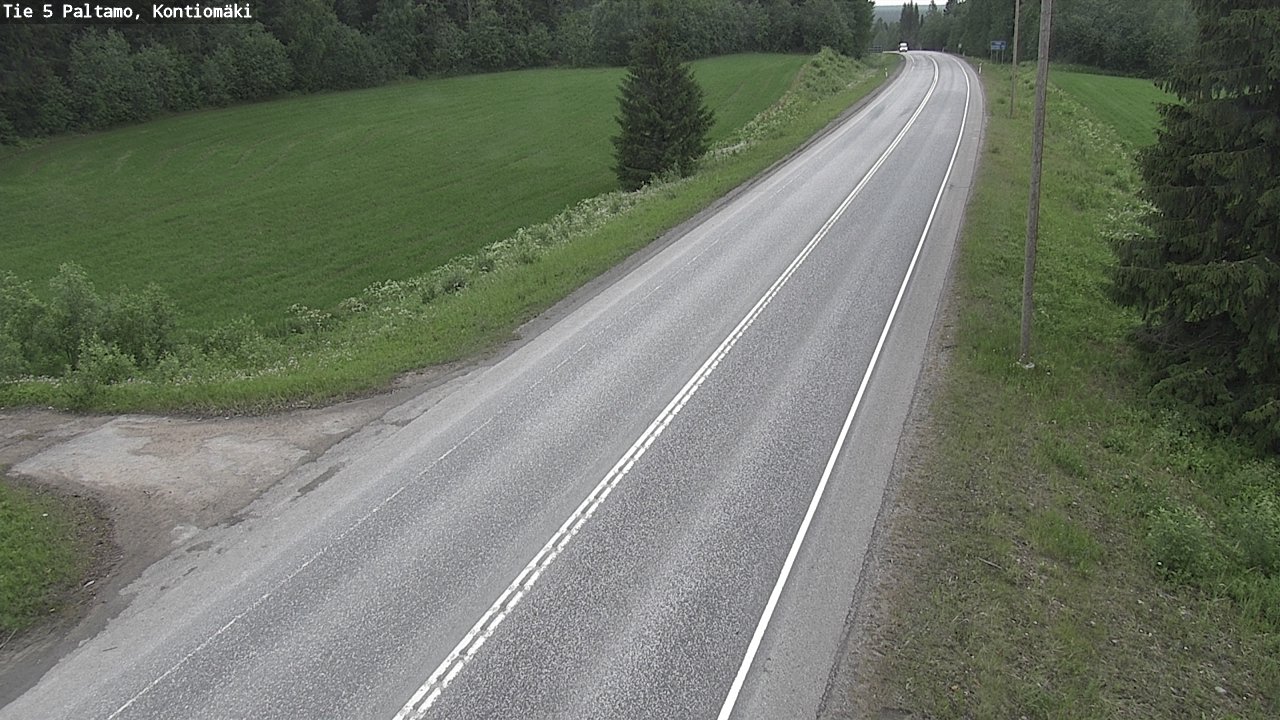 Weather Camera Image Väg 5 Paltamo, Kontiomäki, Paltamo, Kainuu