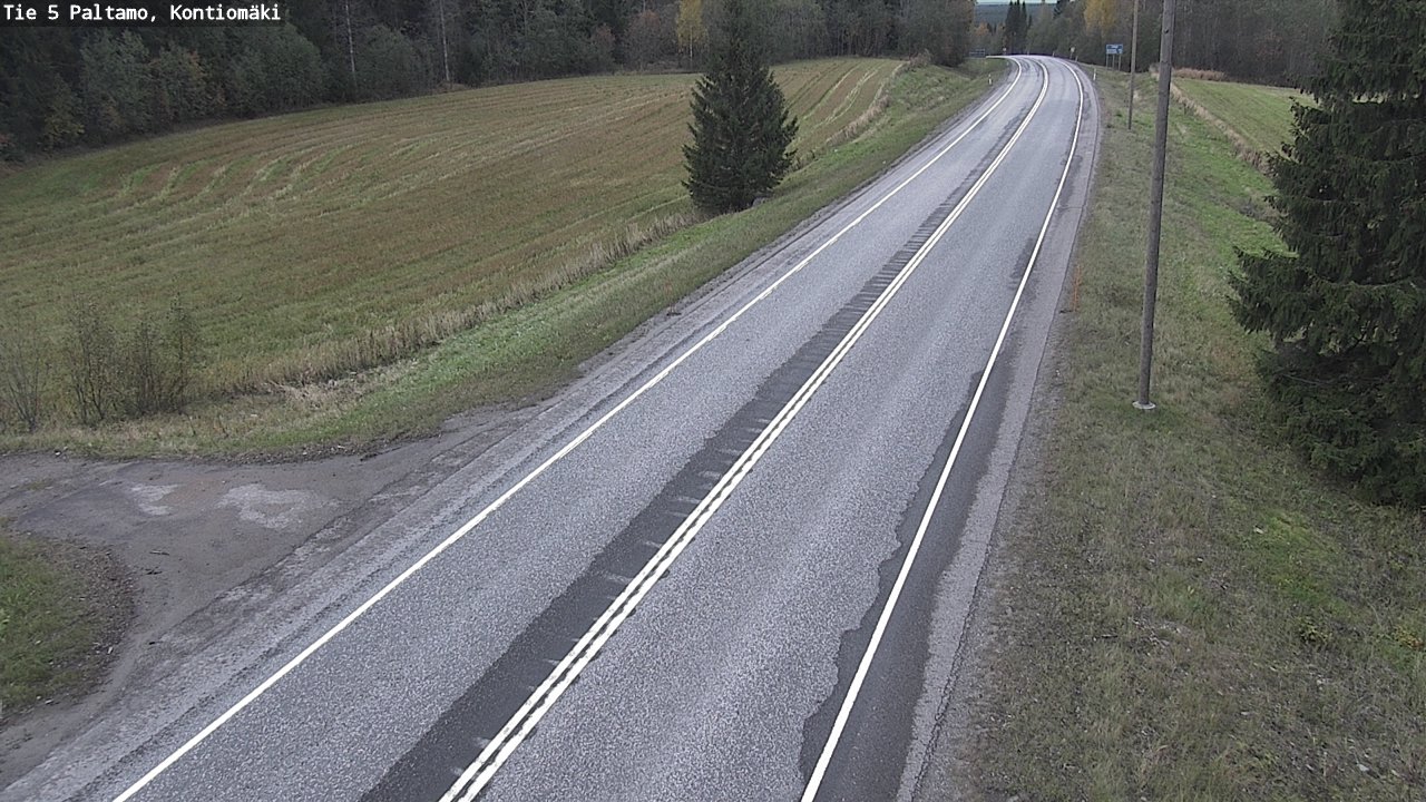 Weather Camera Image Road 5 Paltamo, Kontiomäki, Paltamo, Kainuu
