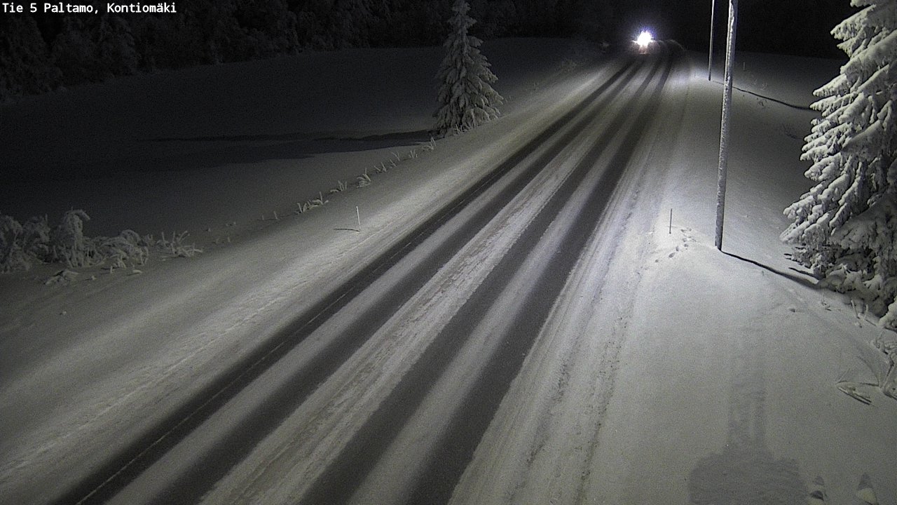 Weather Camera Image Väg 5 Paltamo, Kontiomäki, Paltamo, Kainuu