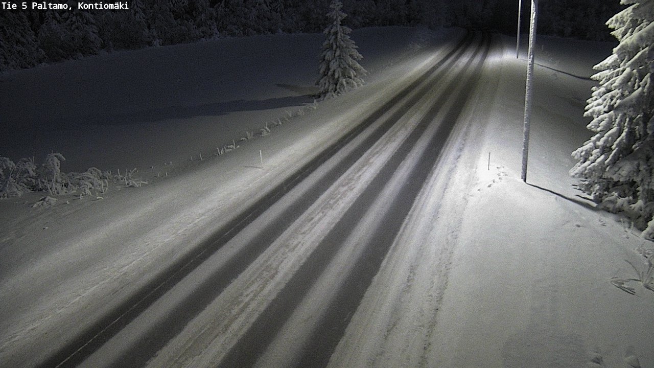 Weather Camera Image Väg 5 Paltamo, Kontiomäki, Paltamo, Kainuu