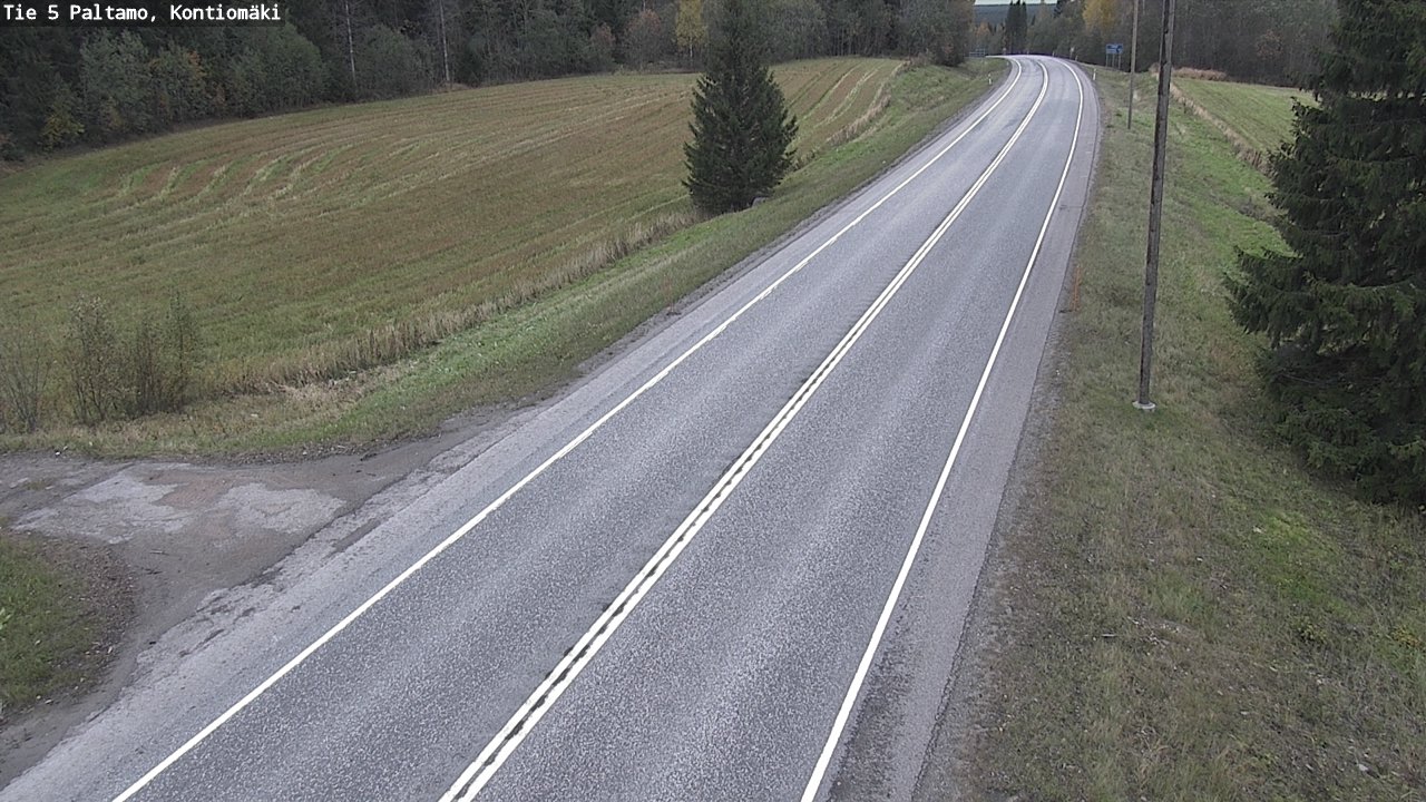 Weather Camera Image Road 5 Paltamo, Kontiomäki, Paltamo, Kainuu