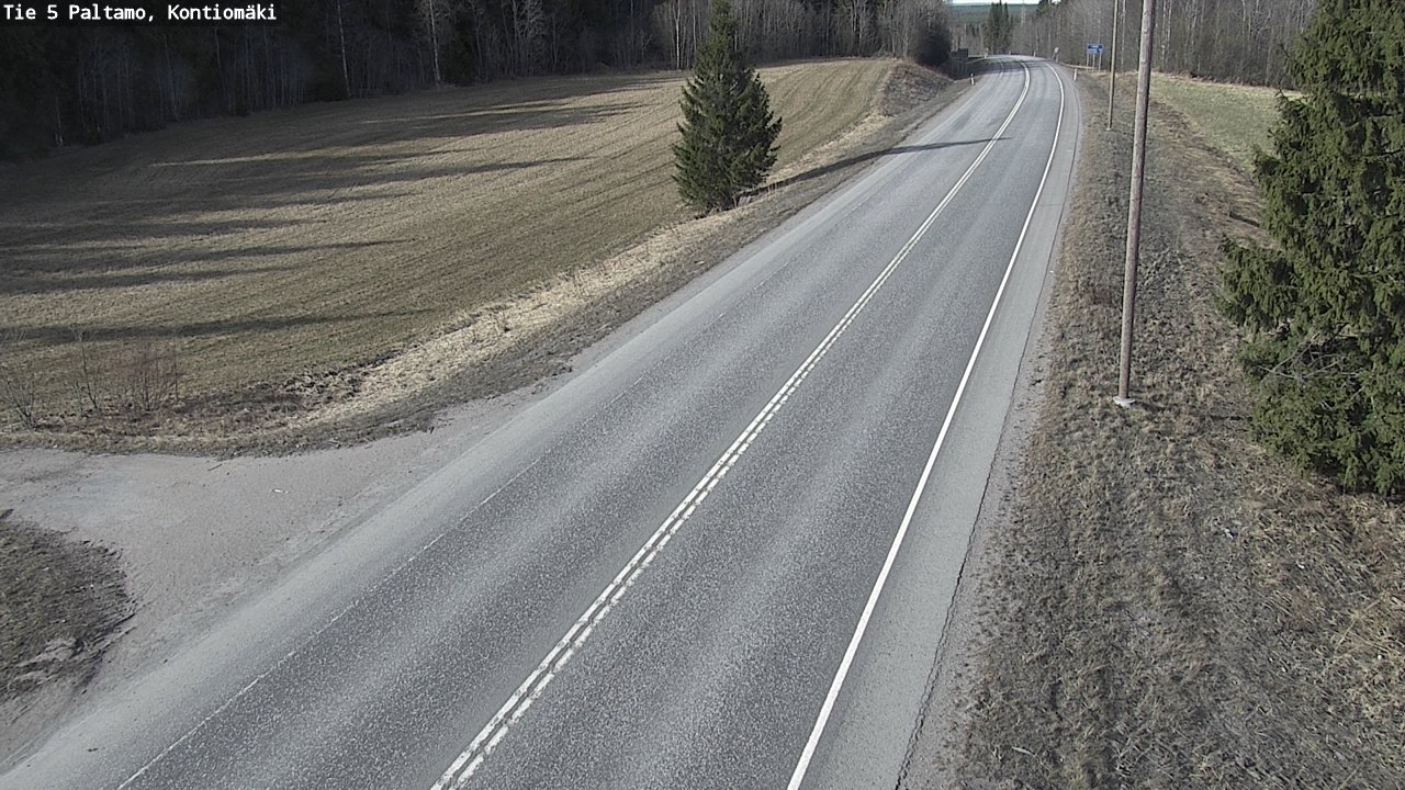 Weather Camera Image Road 5 Paltamo, Kontiomäki, Paltamo, Kainuu