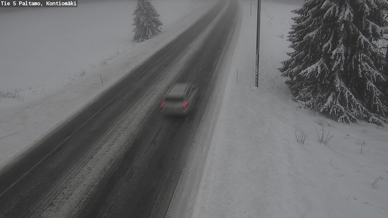Weather Camera Image Road 5 Paltamo, Kontiomäki, Paltamo, Kainuu