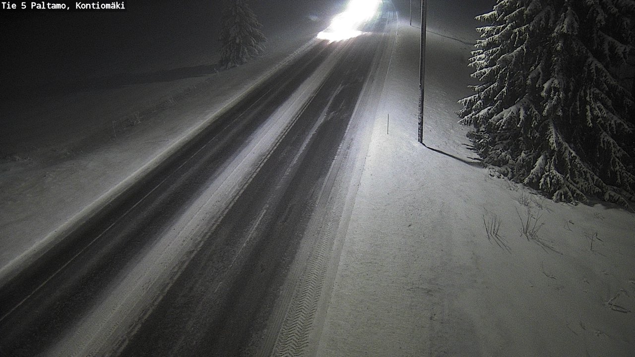 Weather Camera Image Road 5 Paltamo, Kontiomäki, Paltamo, Kainuu