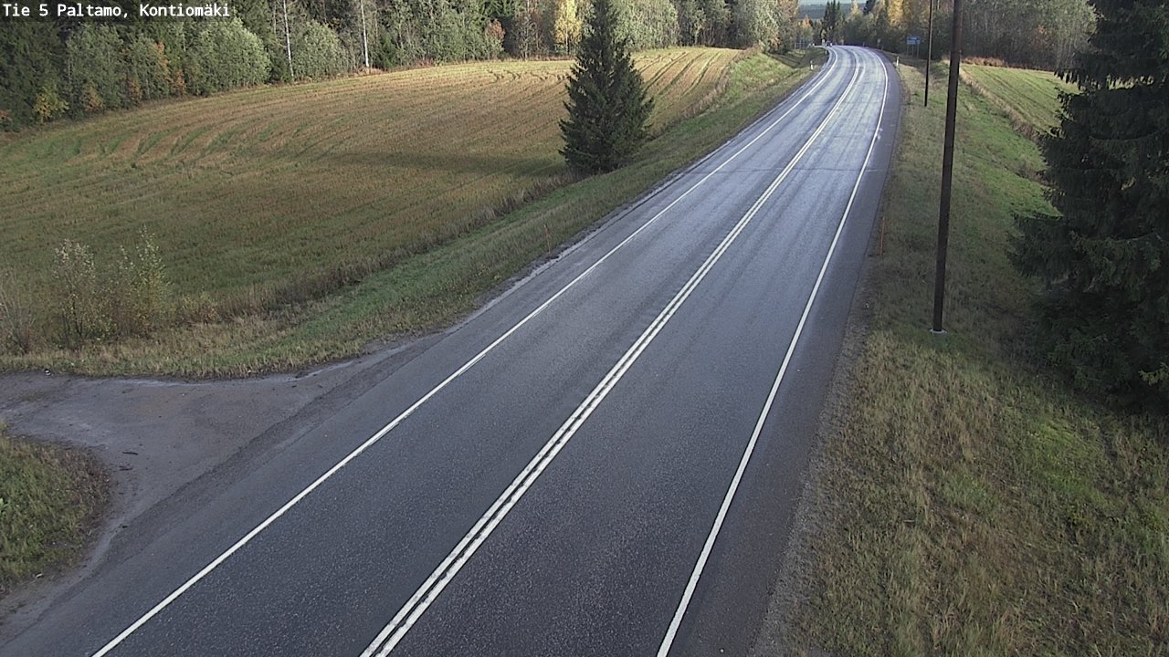 Weather Camera Image Road 5 Paltamo, Kontiomäki, Paltamo, Kainuu