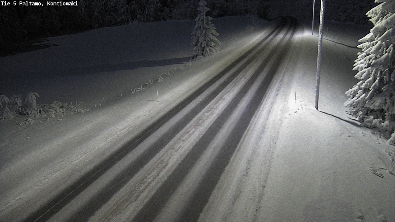 Weather Camera Image Väg 5 Paltamo, Kontiomäki, Paltamo, Kainuu