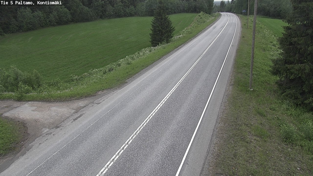 Weather Camera Image Väg 5 Paltamo, Kontiomäki, Paltamo, Kainuu