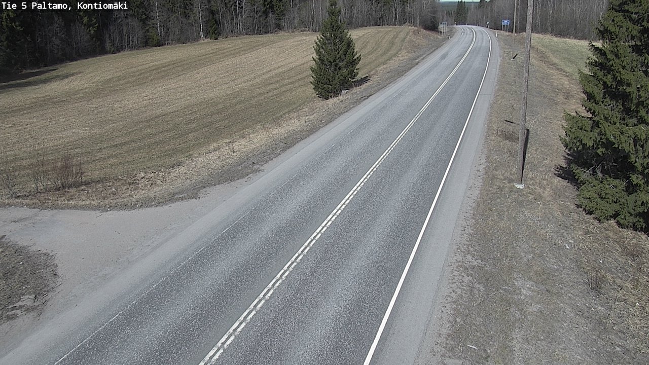 Weather Camera Image Road 5 Paltamo, Kontiomäki, Paltamo, Kainuu