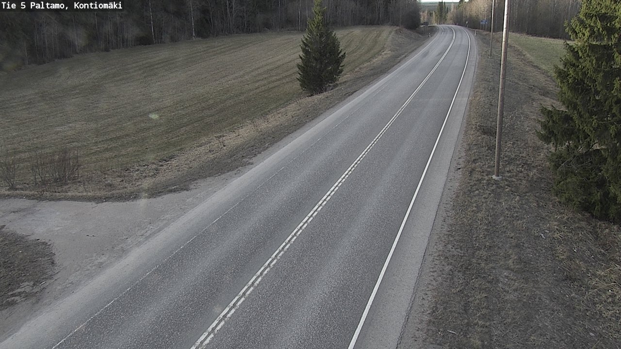 Weather Camera Image Road 5 Paltamo, Kontiomäki, Paltamo, Kainuu