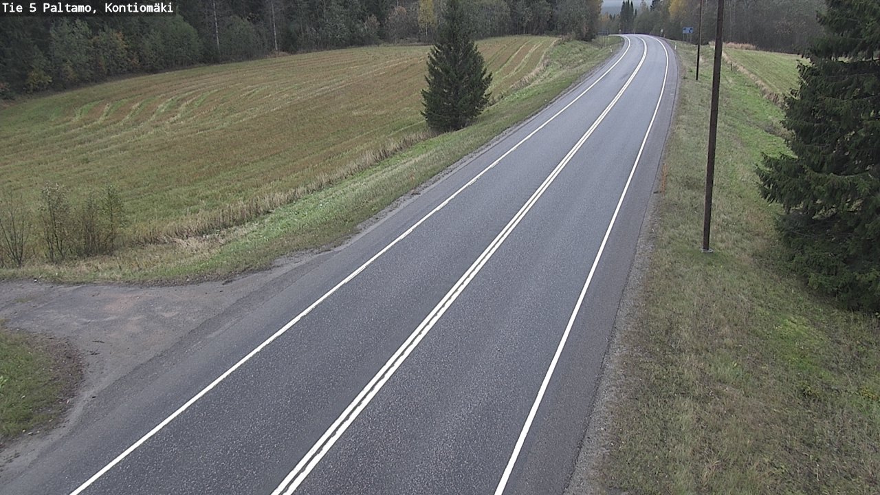Weather Camera Image Road 5 Paltamo, Kontiomäki, Paltamo, Kainuu