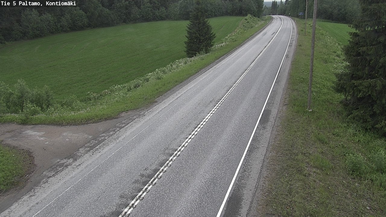 Weather Camera Image Road 5 Paltamo, Kontiomäki, Paltamo, Kainuu