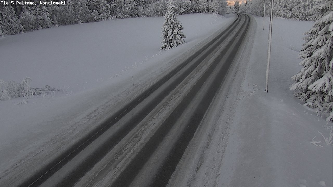 Weather Camera Image Väg 5 Paltamo, Kontiomäki, Paltamo, Kainuu
