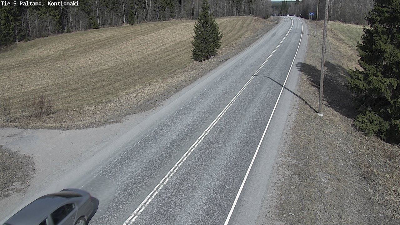 Weather Camera Image Road 5 Paltamo, Kontiomäki, Paltamo, Kainuu