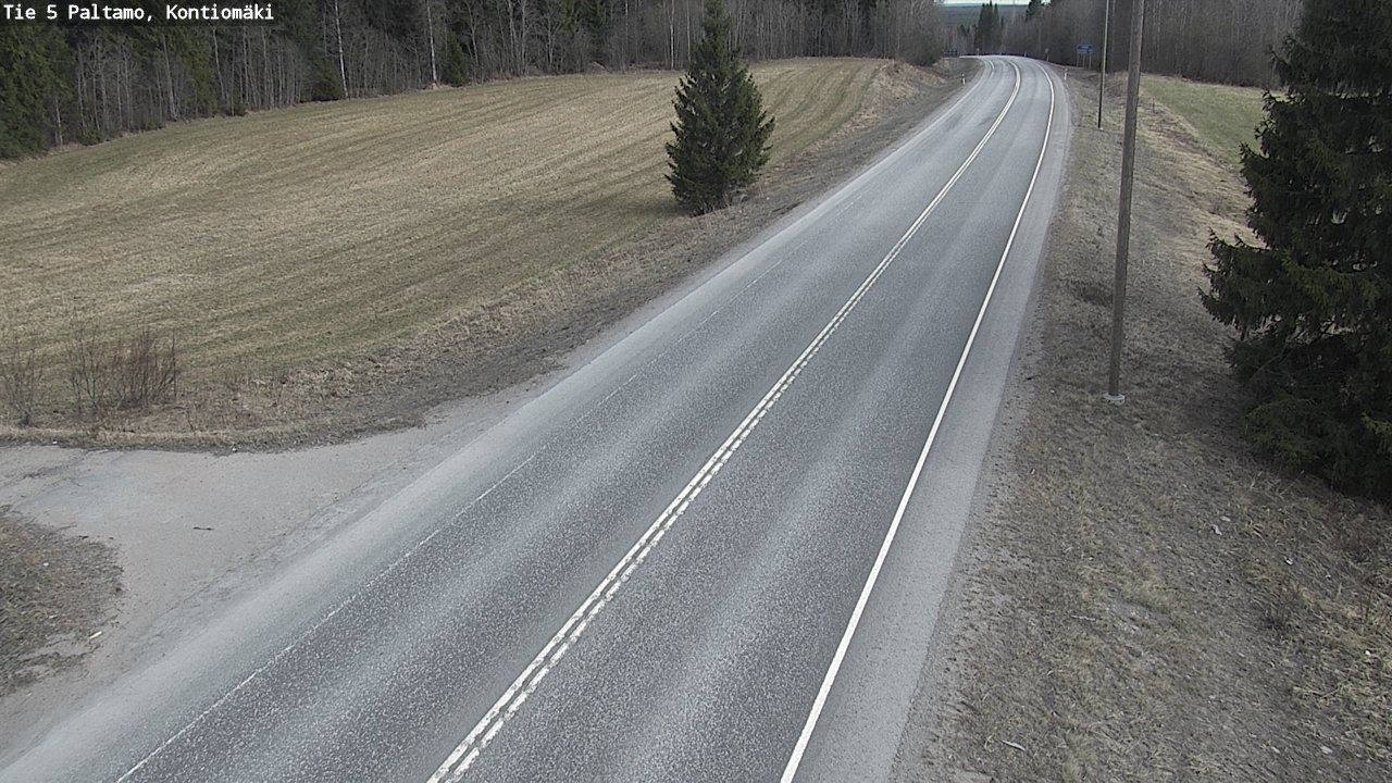 Weather Camera Image Road 5 Paltamo, Kontiomäki, Paltamo, Kainuu