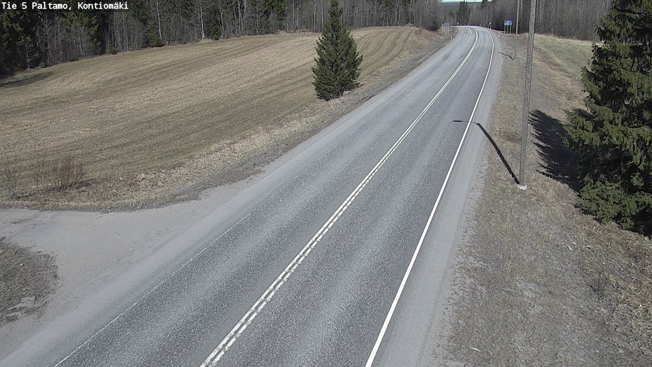 Weather Camera Image Road 5 Paltamo, Kontiomäki, Paltamo, Kainuu