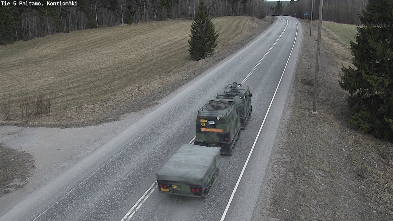 Weather Camera Image Väg 5 Paltamo, Kontiomäki, Paltamo, Kainuu