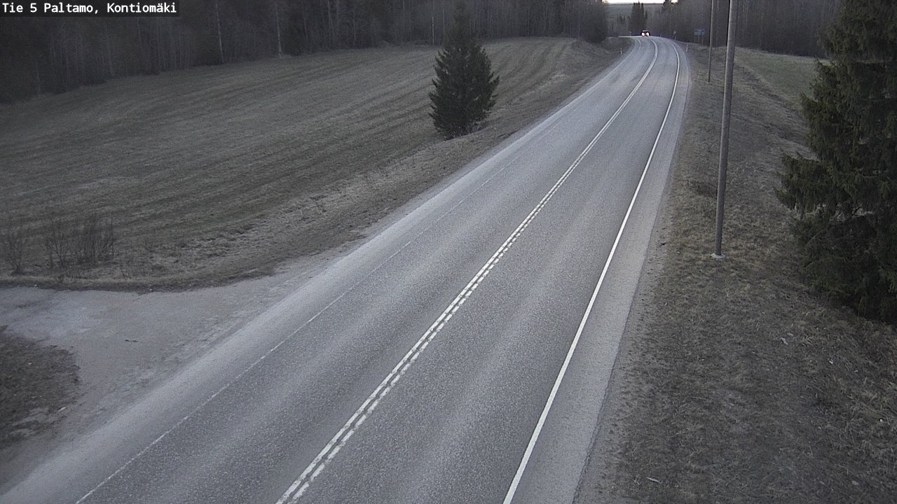 Weather Camera Image Road 5 Paltamo, Kontiomäki, Paltamo, Kainuu