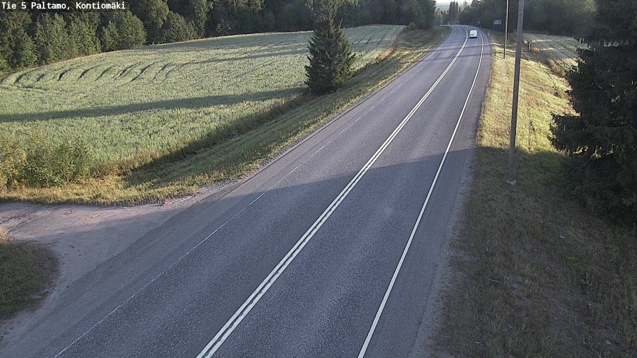 Weather Camera Image Road 5 Paltamo, Kontiomäki, Paltamo, Kainuu