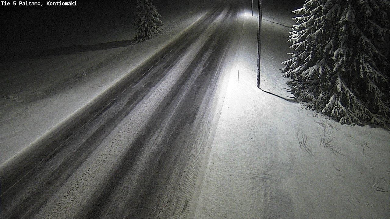 Weather Camera Image Road 5 Paltamo, Kontiomäki, Paltamo, Kainuu