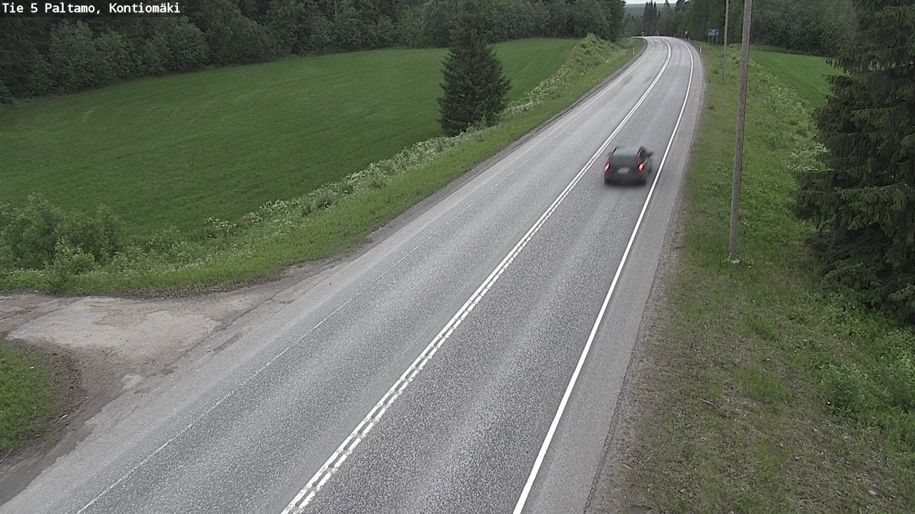 Weather Camera Image Väg 5 Paltamo, Kontiomäki, Paltamo, Kainuu