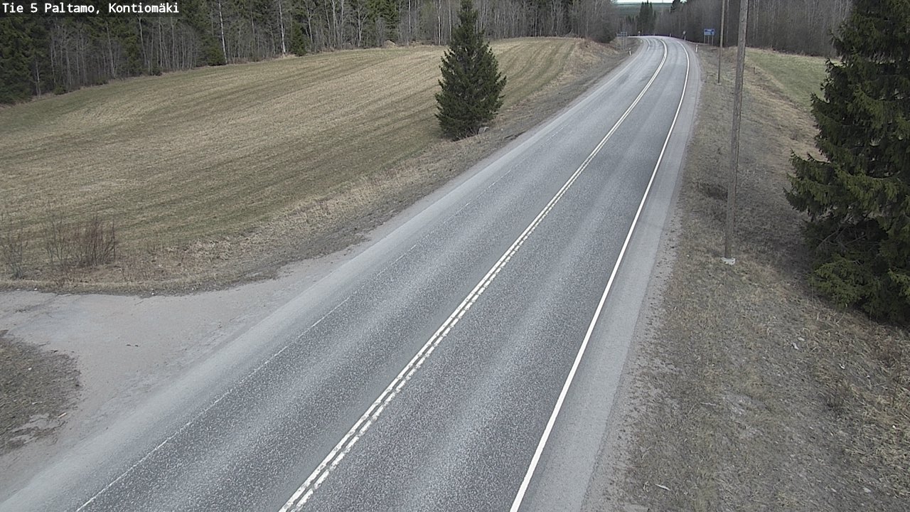 Weather Camera Image Väg 5 Paltamo, Kontiomäki, Paltamo, Kainuu