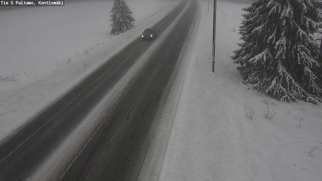 Weather Camera Image Road 5 Paltamo, Kontiomäki, Paltamo, Kainuu