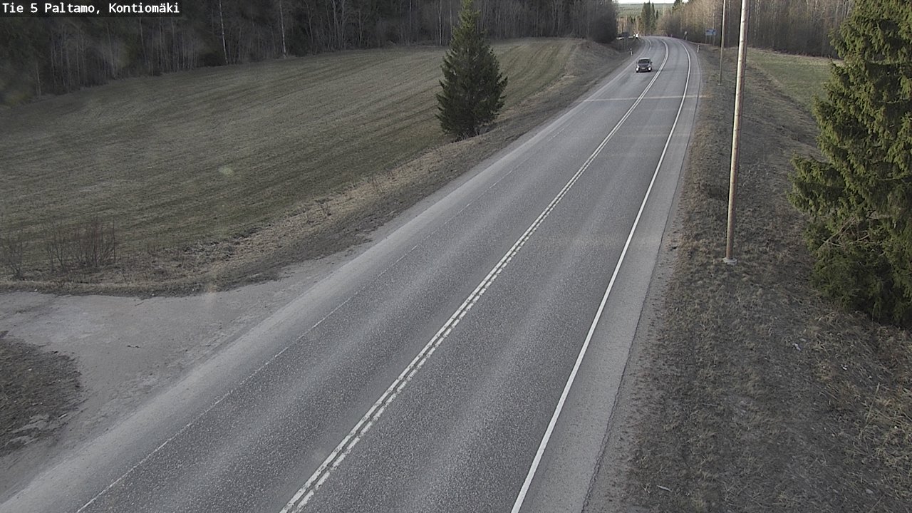 Weather Camera Image Road 5 Paltamo, Kontiomäki, Paltamo, Kainuu