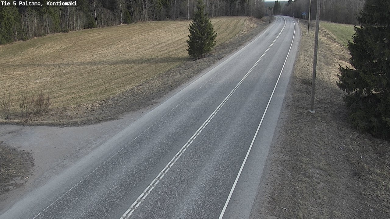 Weather Camera Image Road 5 Paltamo, Kontiomäki, Paltamo, Kainuu