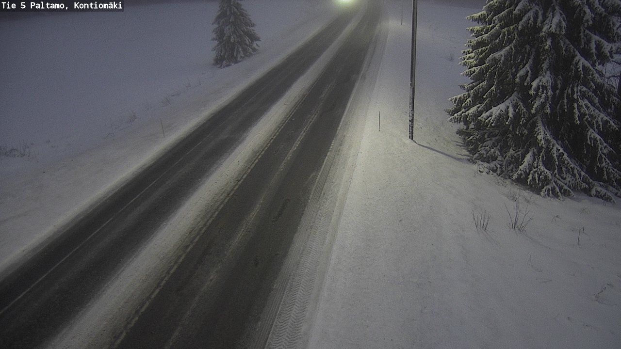 Weather Camera Image Road 5 Paltamo, Kontiomäki, Paltamo, Kainuu