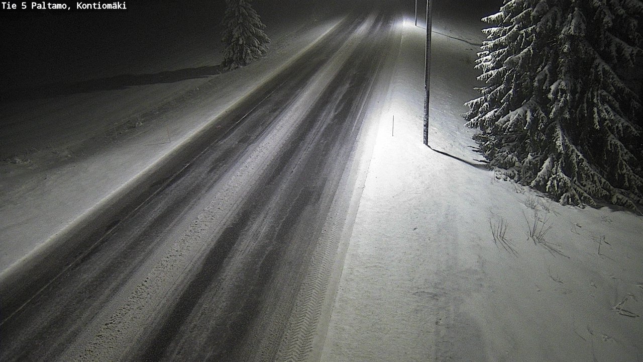 Weather Camera Image Road 5 Paltamo, Kontiomäki, Paltamo, Kainuu