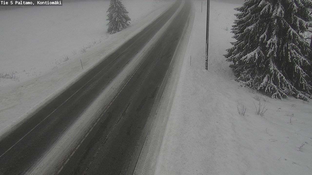 Weather Camera Image Road 5 Paltamo, Kontiomäki, Paltamo, Kainuu