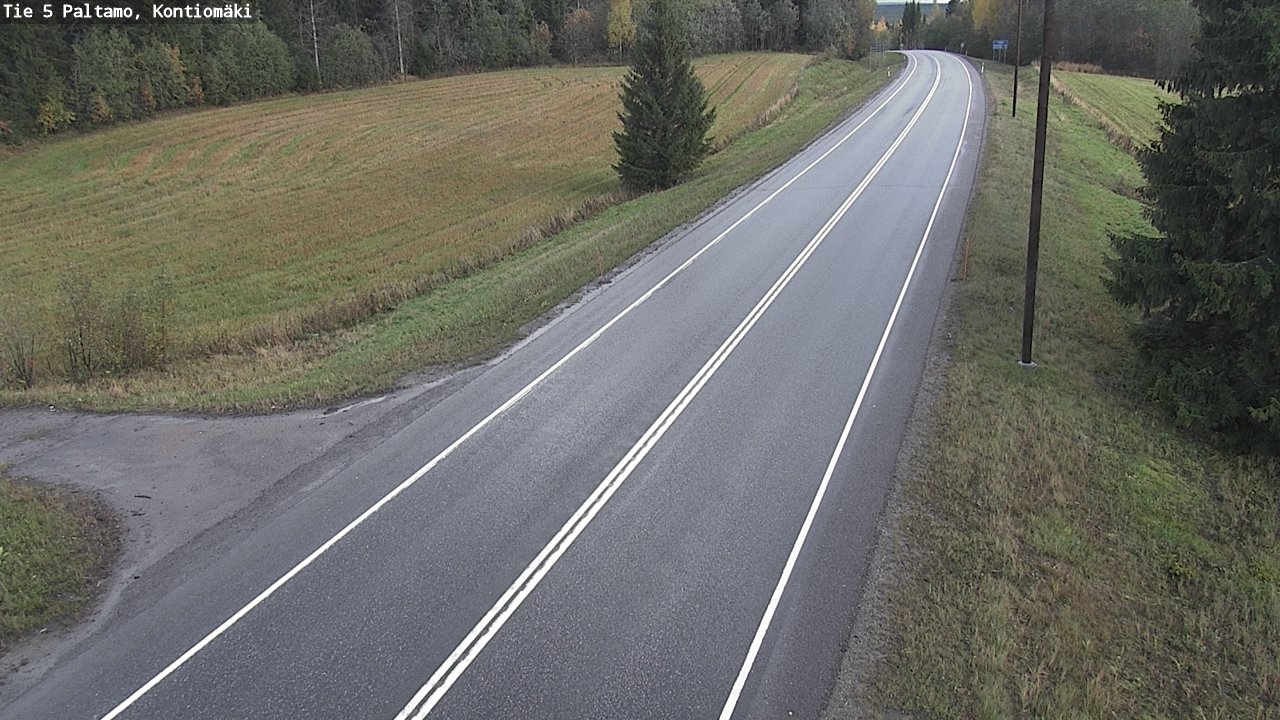 Weather Camera Image Road 5 Paltamo, Kontiomäki, Paltamo, Kainuu