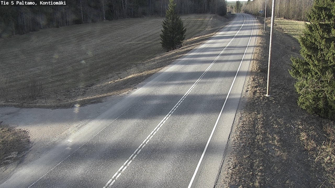 Weather Camera Image Road 5 Paltamo, Kontiomäki, Paltamo, Kainuu
