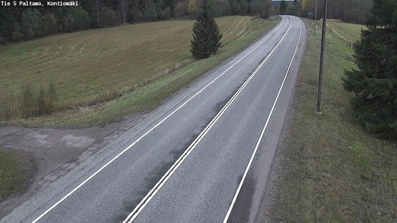 Weather Camera Image Road 5 Paltamo, Kontiomäki, Paltamo, Kainuu