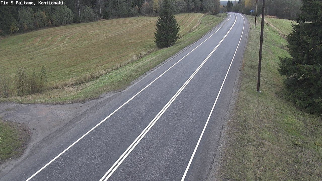 Weather Camera Image Road 5 Paltamo, Kontiomäki, Paltamo, Kainuu
