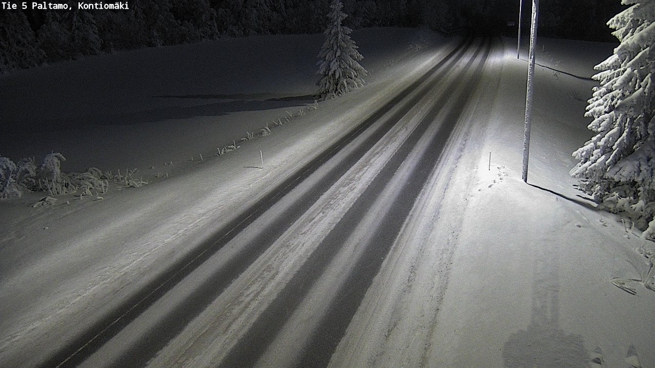 Weather Camera Image Väg 5 Paltamo, Kontiomäki, Paltamo, Kainuu