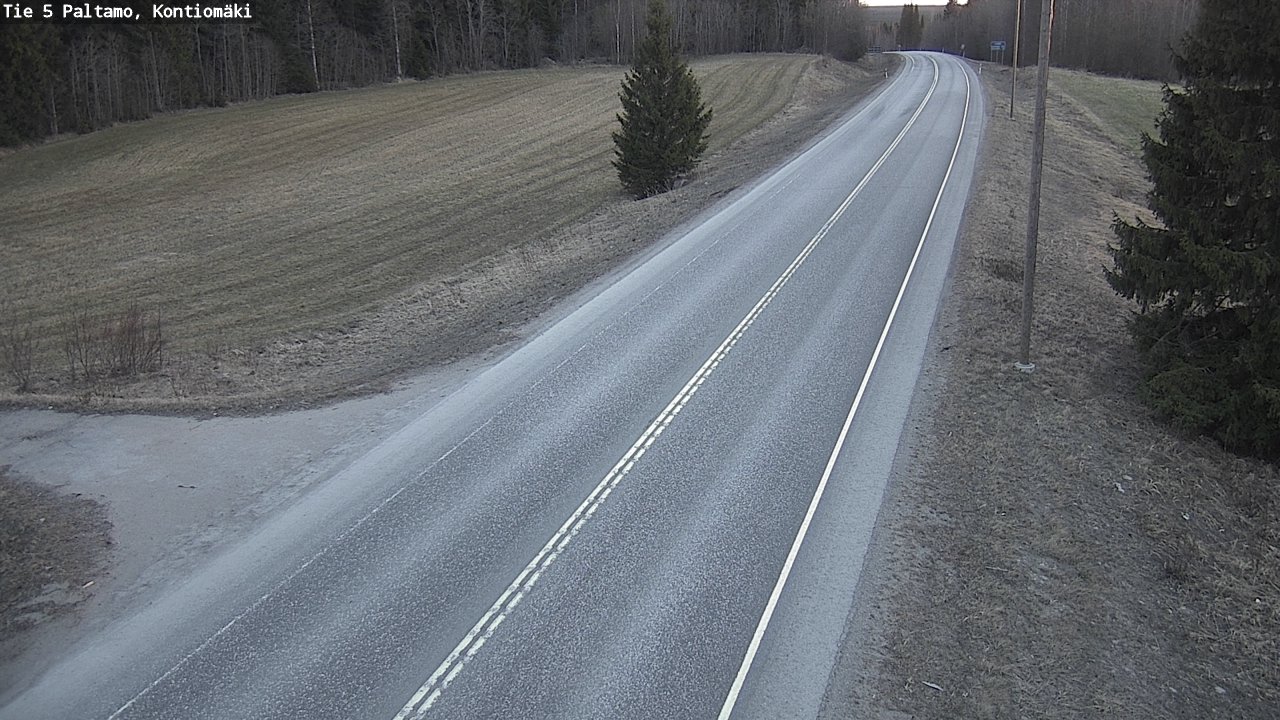 Weather Camera Image Road 5 Paltamo, Kontiomäki, Paltamo, Kainuu