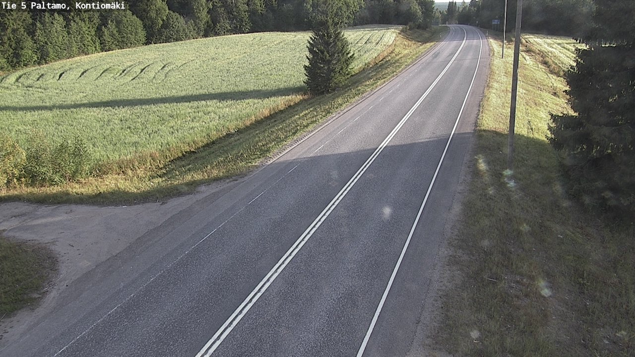 Weather Camera Image Road 5 Paltamo, Kontiomäki, Paltamo, Kainuu